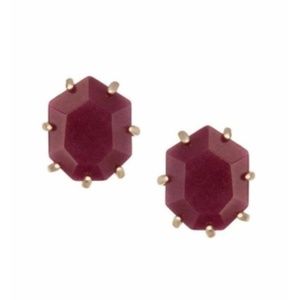 Kendra Scott Morgan Stud Earrings in Maroon